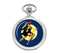 Witch's Delight Pin-up Girl Pocket Watch