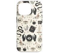 Witch's Essentials Pattern Witchy Design Halloween Cute Case for iPhone 16 Pro