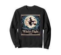 Witch's Flight Tonic Spooky Magical Night Scene Sweatshirt
