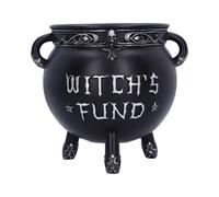 Nemesis Now Witch's Fund Money Box, Resin, Black, 16.5cm