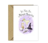 Witchy Birthday Card for Her - A5 Magical Midnight Greeting Card with Kraft Envelope for Birthdays & Any Occasion