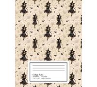 Witchy Broomstick Scribbles: College Ruled Halloween Composition Notebook for Fun Spellbinding Notes & Magical Journaling
