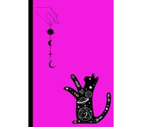 Witchy cat Electric Fuchsia notebook, Witchy A5 Notebook, Retro |Journals for Spiritual Writing, Manifestations: Lined Paper for Daily Journaling, ... shadow work, Gifts for women | 160 pages
