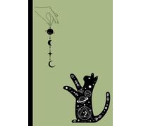 Witchy Cat Notebook A5 Jade Greenwitchy Witchy A5 Notebook, Retro |Journals for Spiritual Writing, Manifestations: Lined Paper for Daily Journaling, Witchy Diary, Notes, Gifts for women | 160 pages