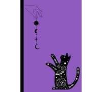 Witchy Cat Purple Notebook, Witchy A5 Notebook, Retro |Journals for Spiritual Writing, Manifestations: Lined Paper for Daily Journaling, Witchy Diary, Notes, Gifts for women | 160 pages