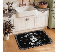 Witchy Cauldron Halloween Quote Kitchen Rugs 20x31 Inch