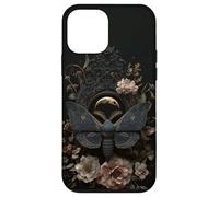 Witchy Celestial Gothic Moth Floral Aesthetic Moon Casing Case for iPhone 12 mini