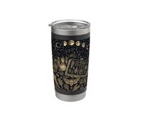Witchy Celestial Moon Phase Spellbook Dark Magic Book Lovers Stainless Steel Insulated Tumbler
