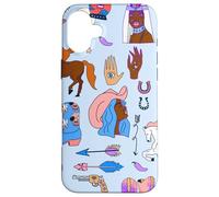 witchy cowgirl aesthetic boho rodeo crystals african woman Case for iPhone 16 Plus