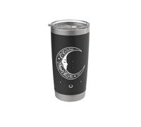 Witchy Crescent Moon Gothic Celestial Lunar Design Stainless Steel Insulated Tumbler