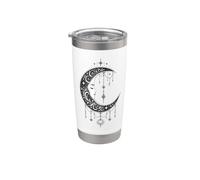 Witchy Crescent Moon Gothic Celestial Lunar Design Stainless Steel Insulated Tumbler