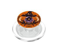 Witchy Crystal Ball Crescent Moon Celestial Magic Gothic Art PopSockets PopGrip for MagSafe