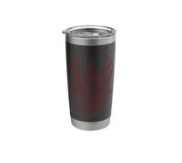 Witchy Crystals Goth Moth Flowers Crescent Moon Stainless Steel Insulated Tumbler