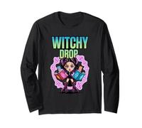 Witchy Drop Magic Anime Halloween Kawaii Cute Girl Long Sleeve T-Shirt