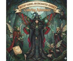 Witchy Fairies: An Enchanted Journey: A Cozy Witchcore Coloring Book with Intricate Magical Fairies, Grayscale & Line Art Designs for Advanced Colorists