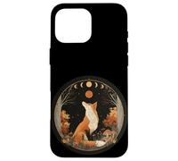 Witchy Fox Lunar Cottagecore Pagan Witchcraft Familiar Case for iPhone 16 Pro Max