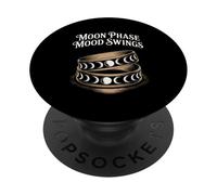 Witchy Gothic Moon Phase Mood Swings Lunar Cycle PopSockets Adhesive PopGrip