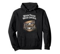 Witchy Gothic Moon Phase Mood Swings Lunar Cycle Pullover Hoodie