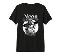Witchy Gothic Moon Roses Mystic Sorceress Premium T-Shirt