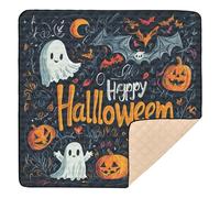 Witchy Halloween Happy Art Soft Foam Baby Play Mat for Floor 1-Piecing Tummy Time & Crawling Mat for Babies Infants Toddlers, 50'' x 50''