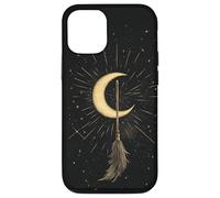 Witchy Magical Crescent Stars - Halloween Flying Witch Broom Case for iPhone 12/12 Pro