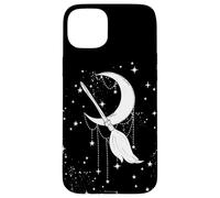 Witchy Magical Crescent Stars - Halloween Flying Witch Broom Case for iPhone 15 Plus