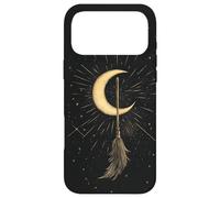 Witchy Magical Crescent Stars - Halloween Flying Witch Broom Case for iPhone 17 Pro Max