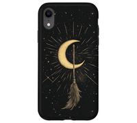 Witchy Magical Crescent Stars - Halloween Flying Witch Broom Case for iPhone XR