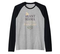 Witchy Mom Plant Magic Botanical Humor Herbal Gift Raglan Baseball Tee