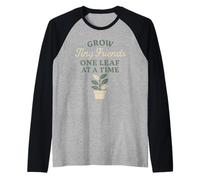 Witchy Mom Plant Magic Botanical Humor Herbal Gift Raglan Baseball Tee