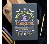 Witchy Notes A5 Notebook With Gold Edges And Ribbon Divider