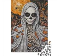 Witchy Portrait II - Gothic Skeleton Bride 1000 Piece Jigsaw Puzzle, 38x26cm/1000pcs, for Adults, Fresh Winter Hobby, Screen-Free Leisure And A Calmer Routine