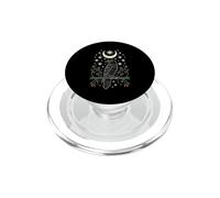 Witchy Raven Crescent Moon PopSockets PopGrip for MagSafe