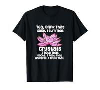 Witchy Reader Mystic Joke Crystals Tea Manifesting Spiritual T-Shirt