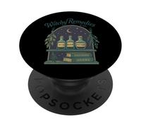 Witchy Remedies Co Potions Elixirs Herbs Moon PopSockets Adhesive PopGrip
