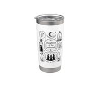 Witchy Sisters Celestial Coven, Fun Mystical Black Cat Stainless Steel Insulated Tumbler