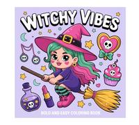 Witchy Vibes: Bold and Easy Colouring Book (Cozy Colouring Book)