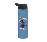 Witchy Vibes - Finnish Easter Witch on a Broomstick Stainless Steel Insulated Water Bottle
