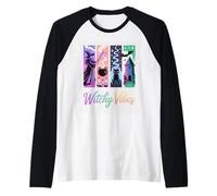 Witchy Vibes Mystical Enchantment Raglan Baseball Tee