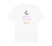 Witchy Woman: Mystic Moon and Broom Enchantment T-Shirt, Men's Big and Tall, White, 4X Tall