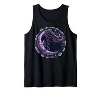 Witchy Woman Mystical Moon Goddess for Wiccan Lovers Tank Top, Men, Black, XL