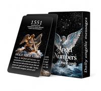 WitchyPoo Angel Numbers Cards, 55 Card Spiritual Guidance Deck, Divine Messages, Intuition Development, Meditation, Self Discovery, Mindfulness, Personal Growth & Daily Inspiration (Angel Numbers)