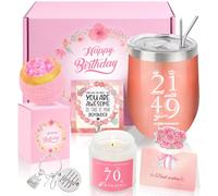 WITCOLOR 70th Birthday Gifts for Women, Happy 70th Birthday Basket Gifts Idea Box for Best Friends Female Mum Grandma Wife Sister Her Girlfriend Coworker Bestie