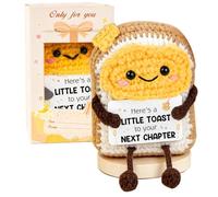 WITCOLOR Next Chapter Gift - Handmade Crochet Toast, Inspirational Keepsake | Heartfelt thoughtful gift for graduation, retirement, or encouraging someone embarking on a new life journey.