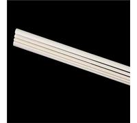 Wite Ceramic Rod Alumina Ceramic Tube, Length 100mm 250mm Insulation Hollow Thermocouple Protection Pipe, Aluminum Oxide 1 piece(2x0.5x250mm)