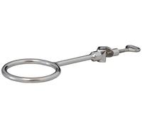 Witeg 7 400 926 Tripod Ring with Sleeve, Steel, Clear Glass
