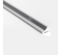 WITEN&NOCK 100 cm Splash Protection Profile Aluminium Splash Strip Shower Seal Splash Guard Strip for Shower Tray Shower Cubicle Straight Water Deflector Chrome