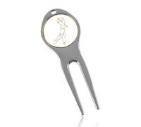 witeup Divot Repair Tool,Removable Marker Course Divot Tool,Metal Golf Divot Repair Tool,Golf Divot Repair Tool Can Mark the Position of the Ball and Repair the Turf on The Green