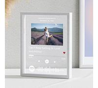 witfox Custom Spotify Plaque Gifts for Women/Men - Spotify Song Plaque Album Frame Personalized Picture Gifts Christmas, Valentine's Day, Birthday, Anniversary, Wedding | Three Size Options