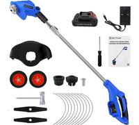 (With 1x Battery) 21V Cordless Electric Grass Trimmer and Edger Lawn Mowers